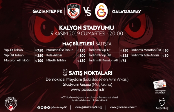 GALATASARAY MAÇI BİLETLERİ SATIŞA ÇIKTI